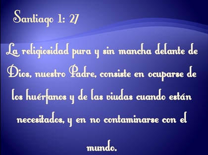 SANTIAGO 1:27